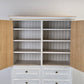 SCHRANK ANTIK Landhausstil Weiß Buffet Kommode Vintage Shabby Chic Regal Kleider