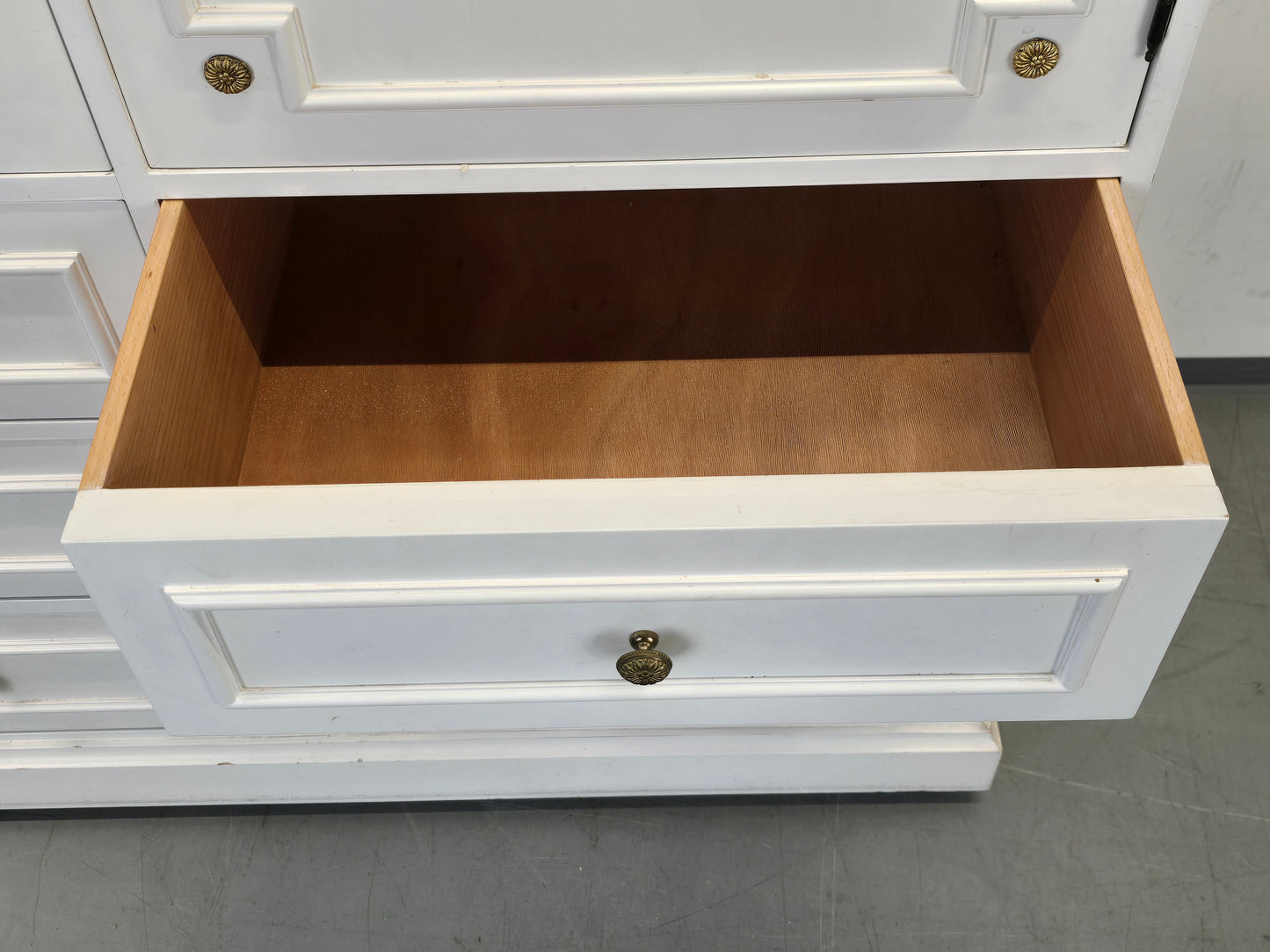 SCHRANK ANTIK Landhausstil Weiß Buffet Kommode Vintage Shabby Chic Regal Kleider