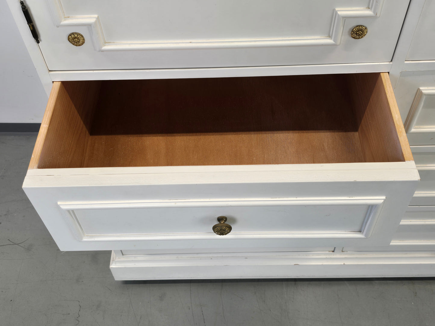 SCHRANK ANTIK Landhausstil Weiß Buffet Kommode Vintage Shabby Chic Regal Kleider