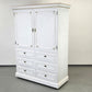 SCHRANK ANTIK Landhausstil Weiß Buffet Kommode Vintage Shabby Chic Regal Kleider