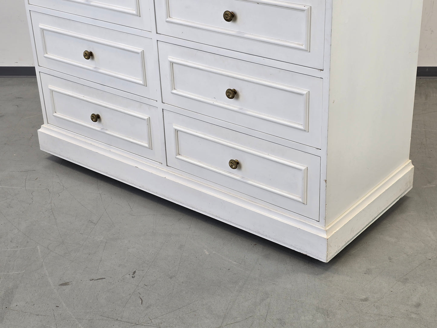 SCHRANK ANTIK Landhausstil Weiß Buffet Kommode Vintage Shabby Chic Regal Kleider