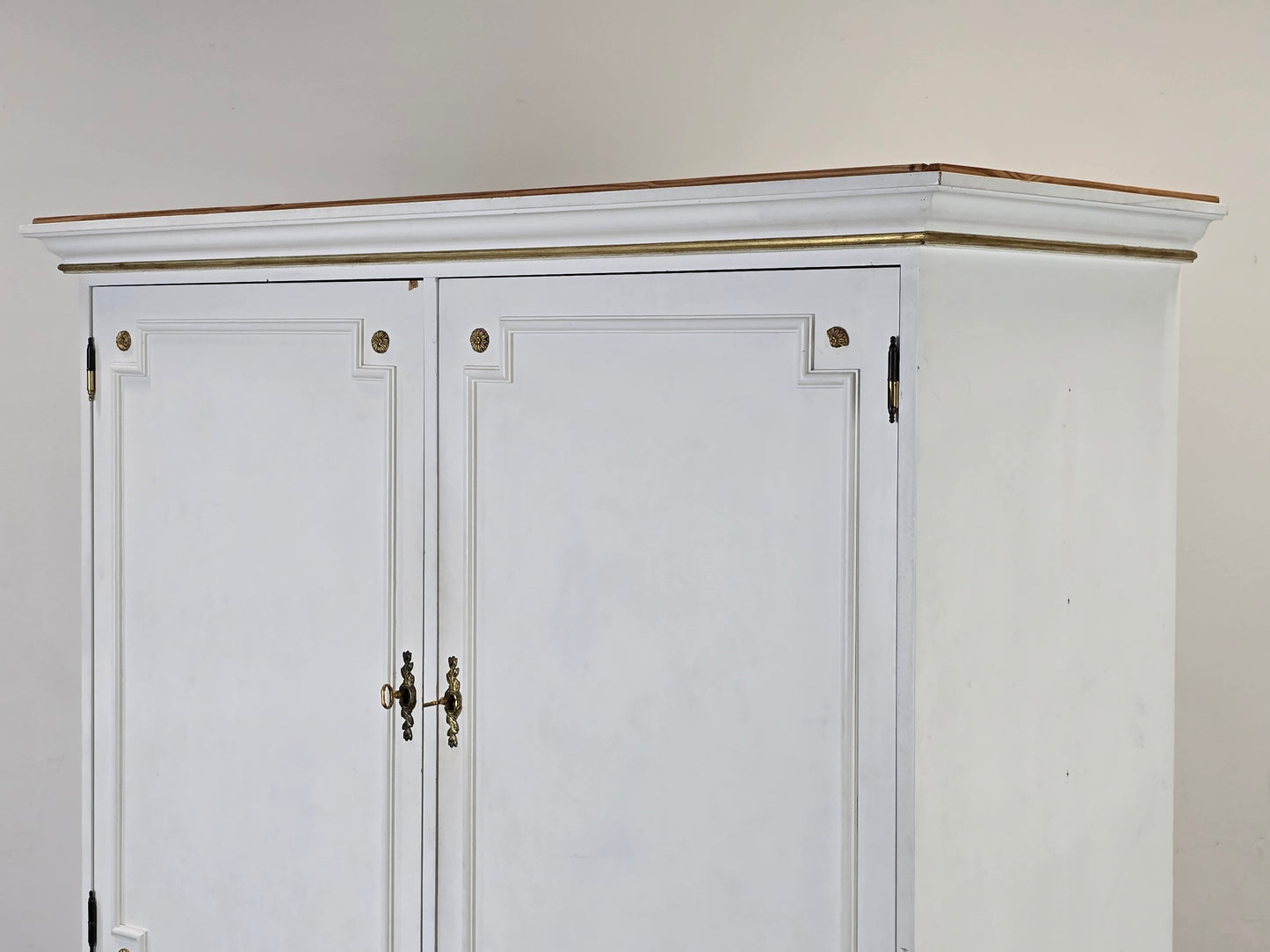 SCHRANK ANTIK Landhausstil Weiß Buffet Kommode Vintage Shabby Chic Regal Kleider