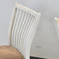VINTAGE STÜHLE 4er Set Weiß Polsterstuhl Stuhl retro küche Esszimmerstühle Holz Shabby Chic