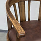 ANTIK STUHL Eiche Leder Schreibtischstuhl Banker Chair Armlehnstuhl Loft vintage