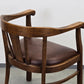 ANTIK STUHL Eiche Leder Schreibtischstuhl Banker Chair Armlehnstuhl Loft vintage