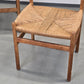 DANISH STUHL Stuhl Mid Century Stühle Modern Eiche Geflecht Vintage Esszimmer Küche