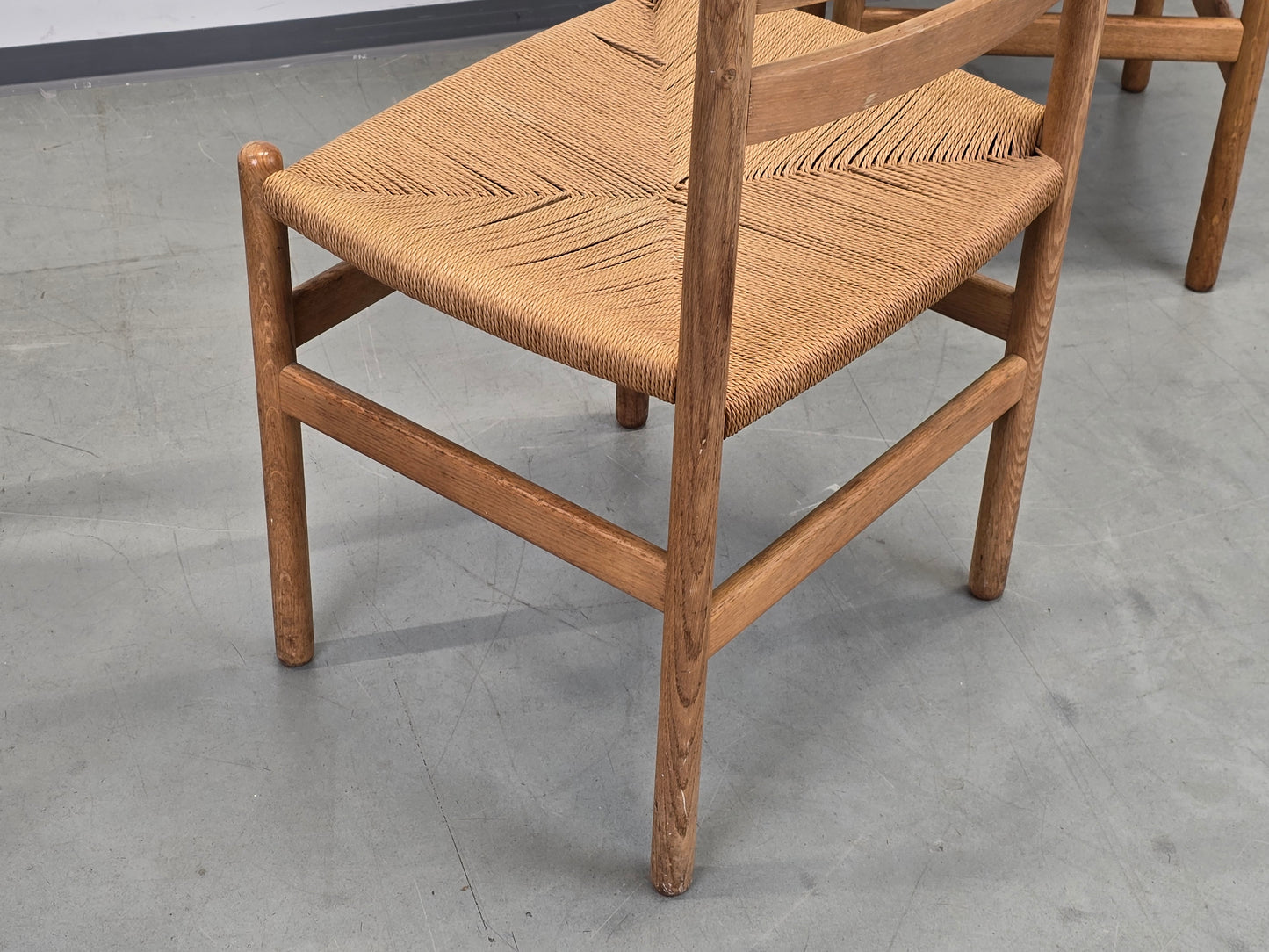 DANISH STUHL Stuhl Mid Century Stühle Modern Eiche Geflecht Vintage Esszimmer Küche