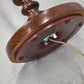 STEHLAMPE VINTAGE Holz Messing Stehleuchte Lampe Fransen Schirm Antik Retro