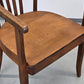 ANTIK STUHL Vintage Holz Buche Schreibtischstuhl Mid Century Bauhaus