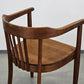ANTIK STUHL Vintage Holz Buche Schreibtischstuhl Mid Century Bauhaus