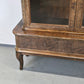 ANTIK VITRINE Bücherschrank Birke Furnier Biedermeier Stil Glasschrank Schrank