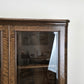 ANTIK VITRINE Bücherschrank Birke Furnier Biedermeier Stil Glasschrank Schrank