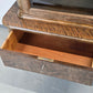 ANTIK VITRINE Bücherschrank Birke Furnier Biedermeier Stil Glasschrank Schrank
