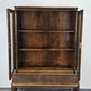 ANTIK VITRINE Bücherschrank Birke Furnier Biedermeier Stil Glasschrank Schrank