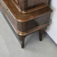 ANTIK VITRINE Bücherschrank Birke Furnier Biedermeier Stil Glasschrank Schrank