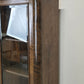 ANTIK VITRINE Bücherschrank Birke Furnier Biedermeier Stil Glasschrank Schrank