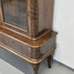 ANTIK VITRINE Bücherschrank Birke Furnier Biedermeier Stil Glasschrank Schrank