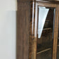 ANTIK VITRINE Bücherschrank Birke Furnier Biedermeier Stil Glasschrank Schrank