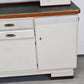 VINTAGE KÜCHENSCHRANK Buffet 50er Jahre Anrichte Schüttenschrank Weiß Retro