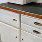 VINTAGE KÜCHENSCHRANK Buffet 50er Jahre Anrichte Schüttenschrank Weiß Retro