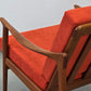 FREDRIK KAYSER Sessel Teak Vatne Møbler Norwegen Lounge Chair Mid Century Modern