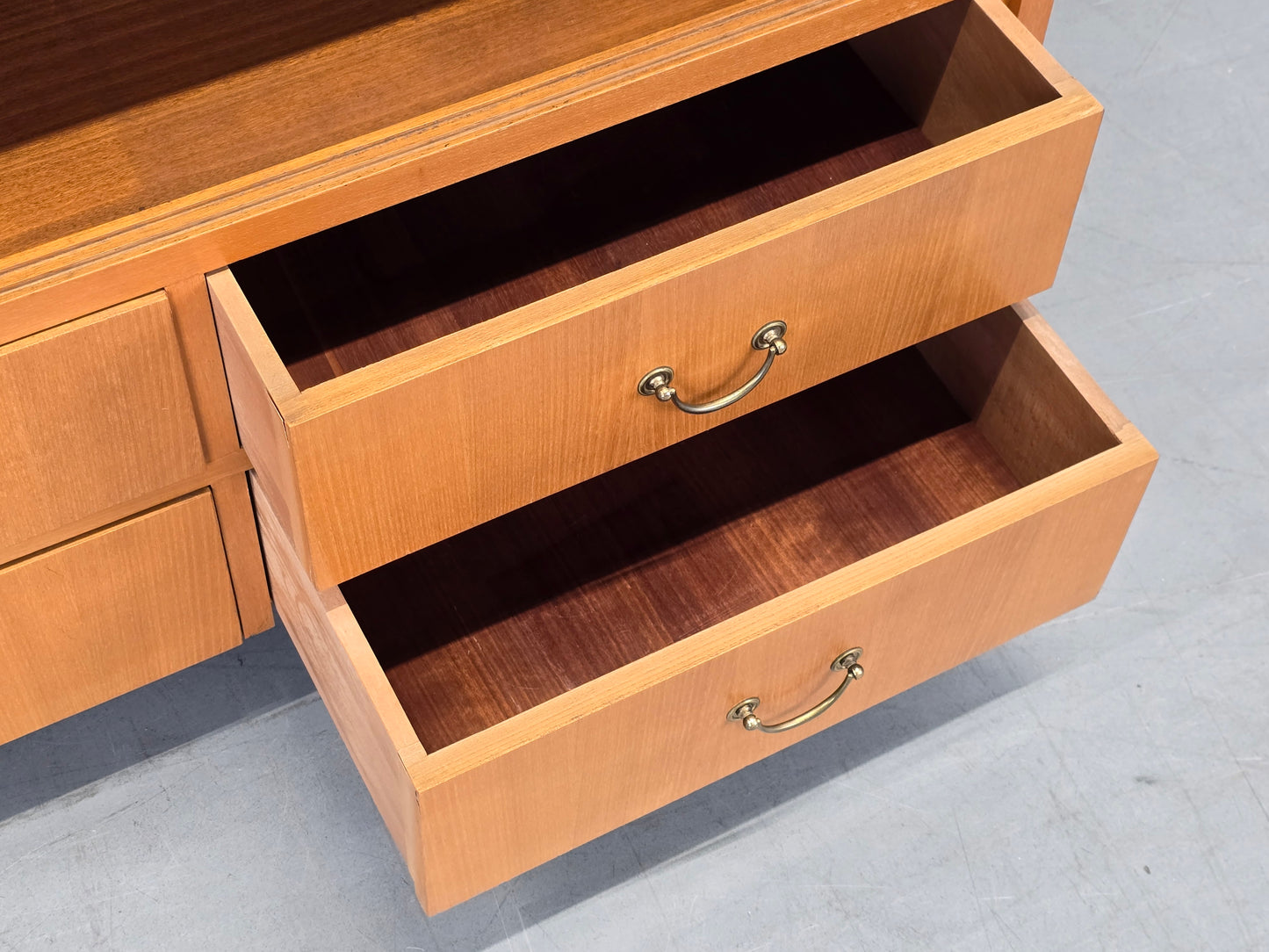 VINTAGE REGAL Bücherregal Mid Century Teak 60er Jahre Highboard Dänisch Design