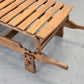 VINTAGE GARTENLIEGE Eiche Terrasse Liege Vintage Sonnenliege Pool Deckchair Holzliege