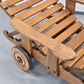VINTAGE GARTENLIEGE Eiche Terrasse Liege Vintage Sonnenliege Pool Deckchair Holzliege