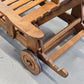 VINTAGE GARTENLIEGE Eiche Terrasse Liege Vintage Sonnenliege Pool Deckchair Holzliege