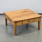 NUSSHOLZ COUCHTISCH Massiv 60er Jahre Mid Century Vintage Brutalist Design Tisch