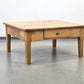 NUSSHOLZ COUCHTISCH Massiv 60er Jahre Mid Century Vintage Brutalist Design Tisch