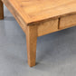 NUSSHOLZ COUCHTISCH Massiv 60er Jahre Mid Century Vintage Brutalist Design Tisch