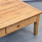 NUSSHOLZ COUCHTISCH Massiv 60er Jahre Mid Century Vintage Brutalist Design Tisch