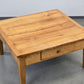NUSSHOLZ COUCHTISCH Massiv 60er Jahre Mid Century Vintage Brutalist Design Tisch