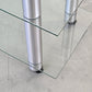 JUST-RACKS TV Rack Glas Aluminium Rollen Spectral Phonomöbel Lowboard High-End