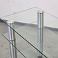 JUST-RACKS TV Rack Glas Aluminium Rollen Spectral Phonomöbel Lowboard High-End