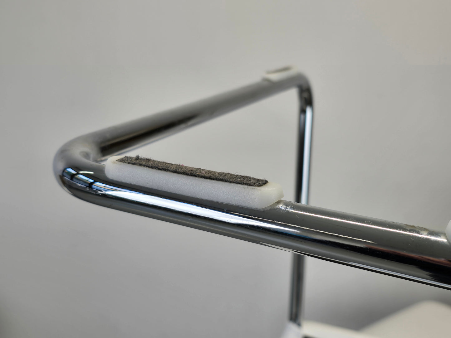 DRAENERT STÜHLE Freischwinger Stuhl Esszimmer Küche Leder Weiß Chrom 2060 Luma Design Klassiker