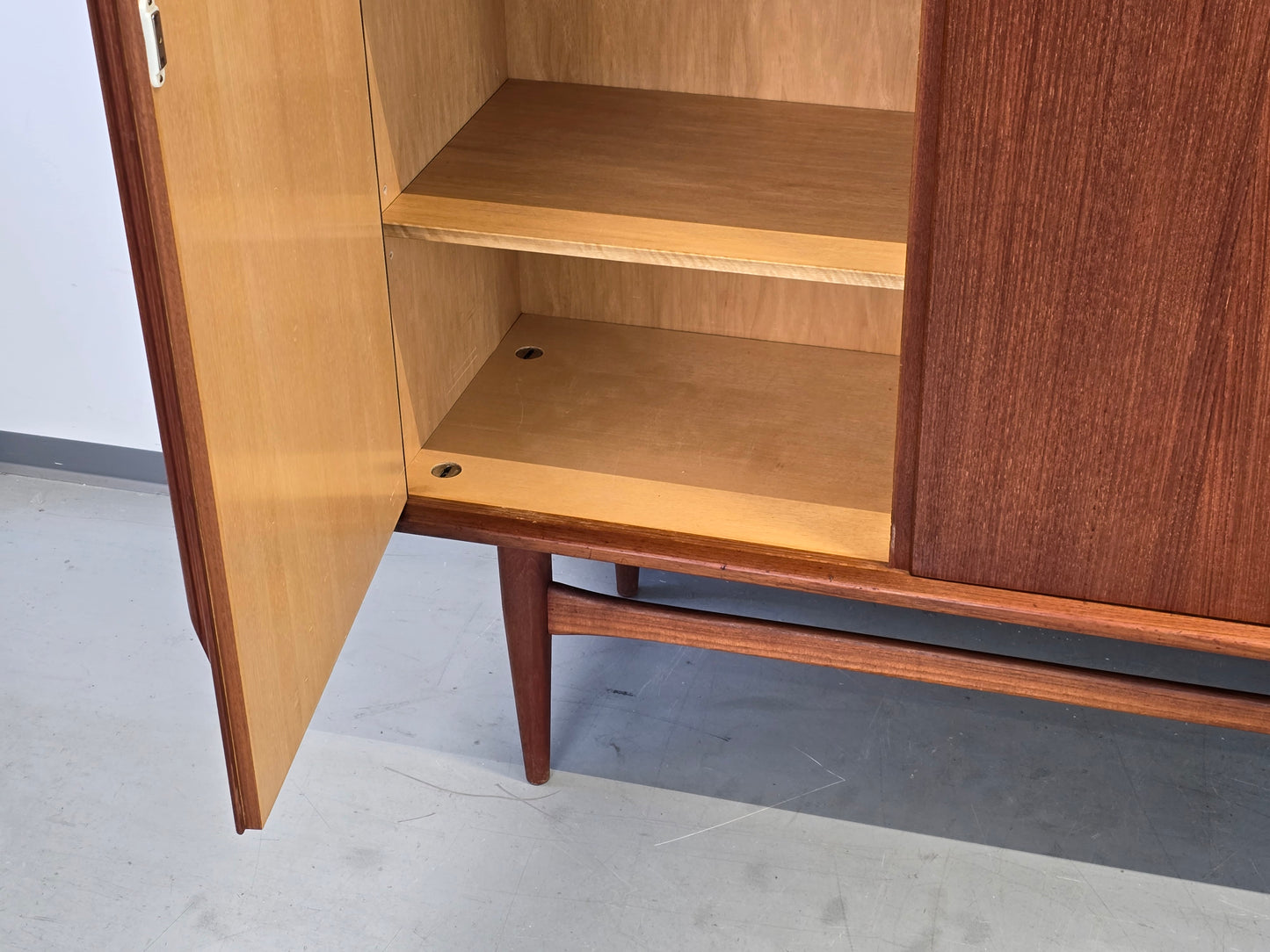 TEAK HIGHBOARD Heinrich Riestenpatt RT Möbel 60er Sideboard Danish Design XL