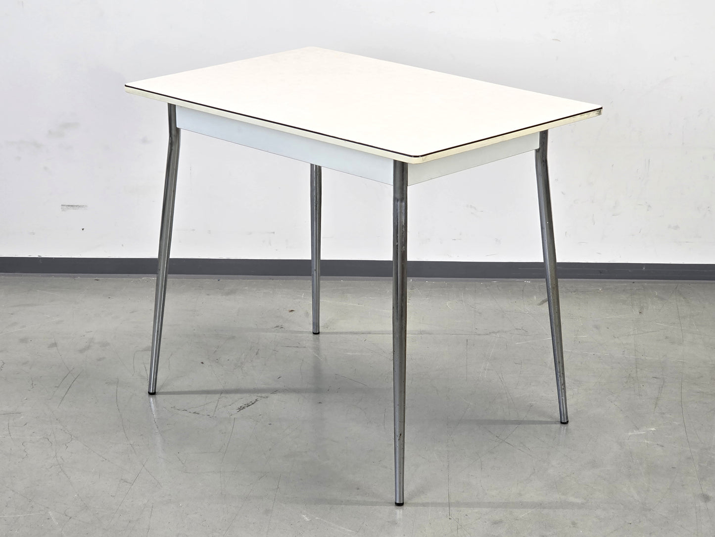 VINTAGE KÜCHENTISCH Resopal 50er 60er Jahre Esstisch Chrom Mid Century Retro
