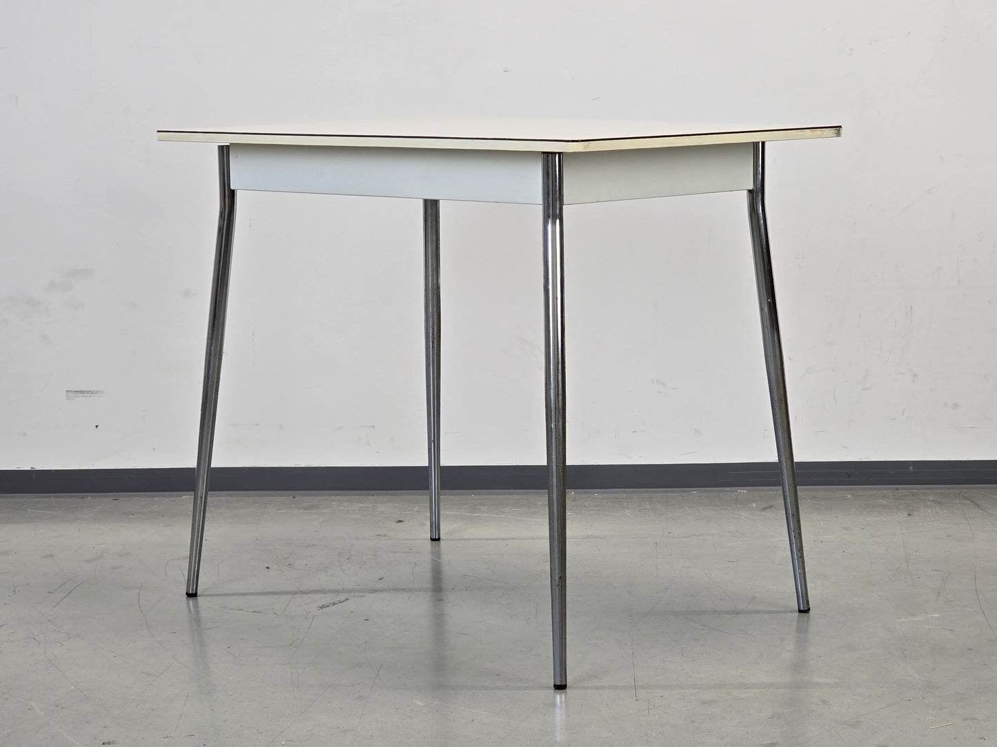 VINTAGE KÜCHENTISCH Resopal 50er 60er Jahre Esstisch Chrom Mid Century Retro