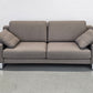ROLF BENZ EGO Designer Sofa Couch Grau Stoff Metallkufen 201cm Modern