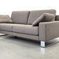 ROLF BENZ EGO Designer Sofa Couch Grau Stoff Metallkufen 201cm Modern
