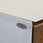 VOGLAUER SIDEBOARD Kommode Schubladen Designer Eiche Massivholz Glas weiß Highboard