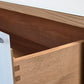 VOGLAUER SIDEBOARD Kommode Schubladen Designer Eiche Massivholz Glas weiß Highboard