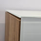 VOGLAUER SIDEBOARD Kommode Schubladen Designer Eiche Massivholz Glas weiß Highboard