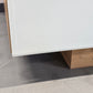 VOGLAUER SIDEBOARD Kommode Schubladen Designer Eiche Massivholz Glas weiß Highboard
