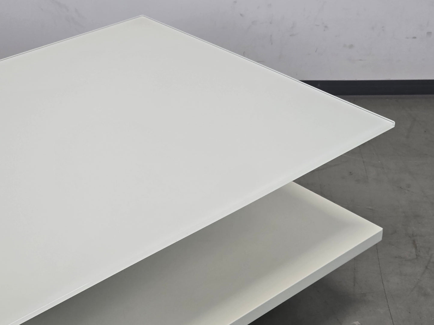 HÜLSTA COUCHTISCH CT 110 höhenverstellbar Glas weiß Liftfunktion Design
