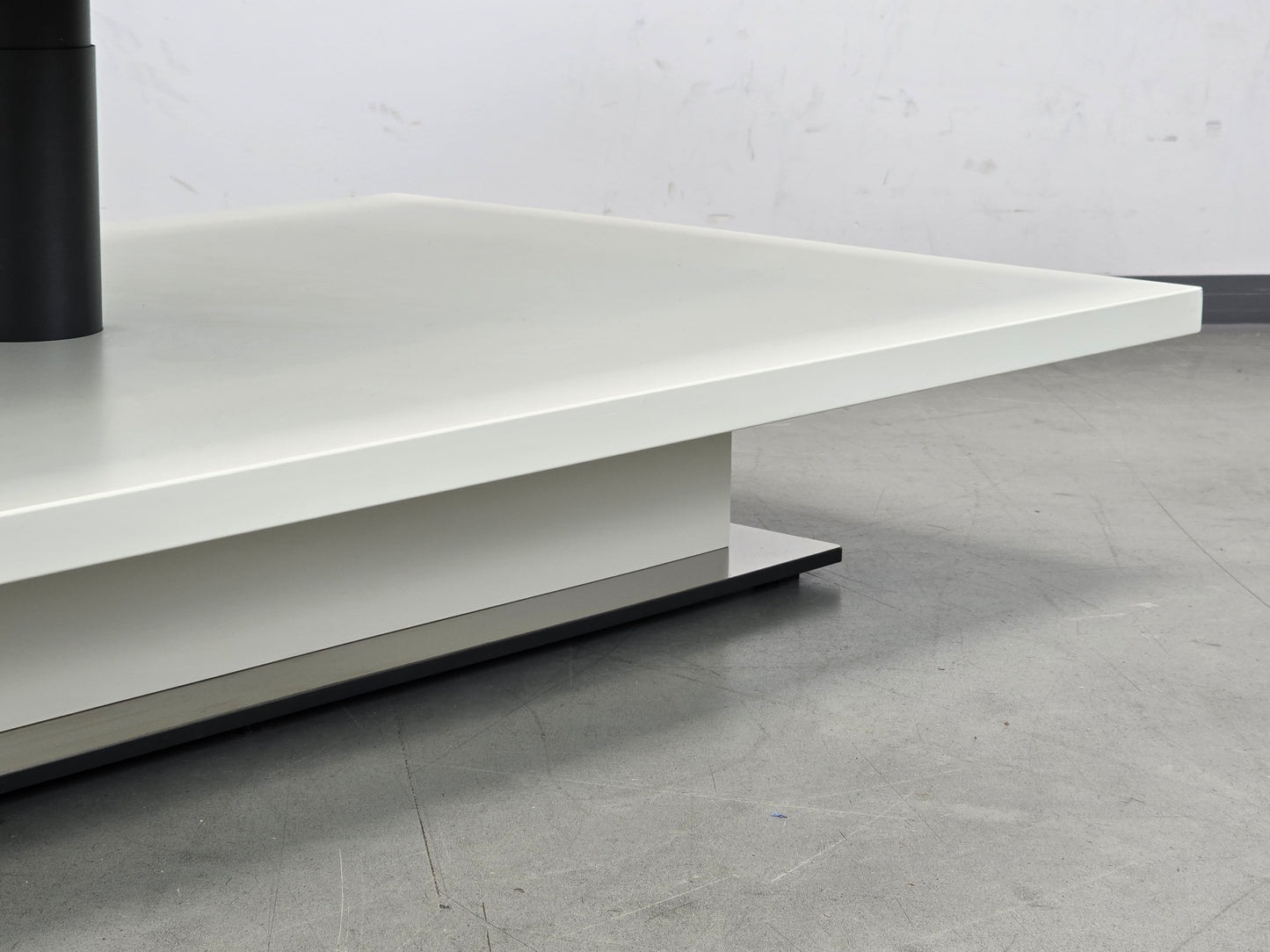 HÜLSTA COUCHTISCH CT 110 höhenverstellbar Glas weiß Liftfunktion Design