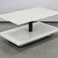 HÜLSTA COUCHTISCH CT 110 höhenverstellbar Glas weiß Liftfunktion Design