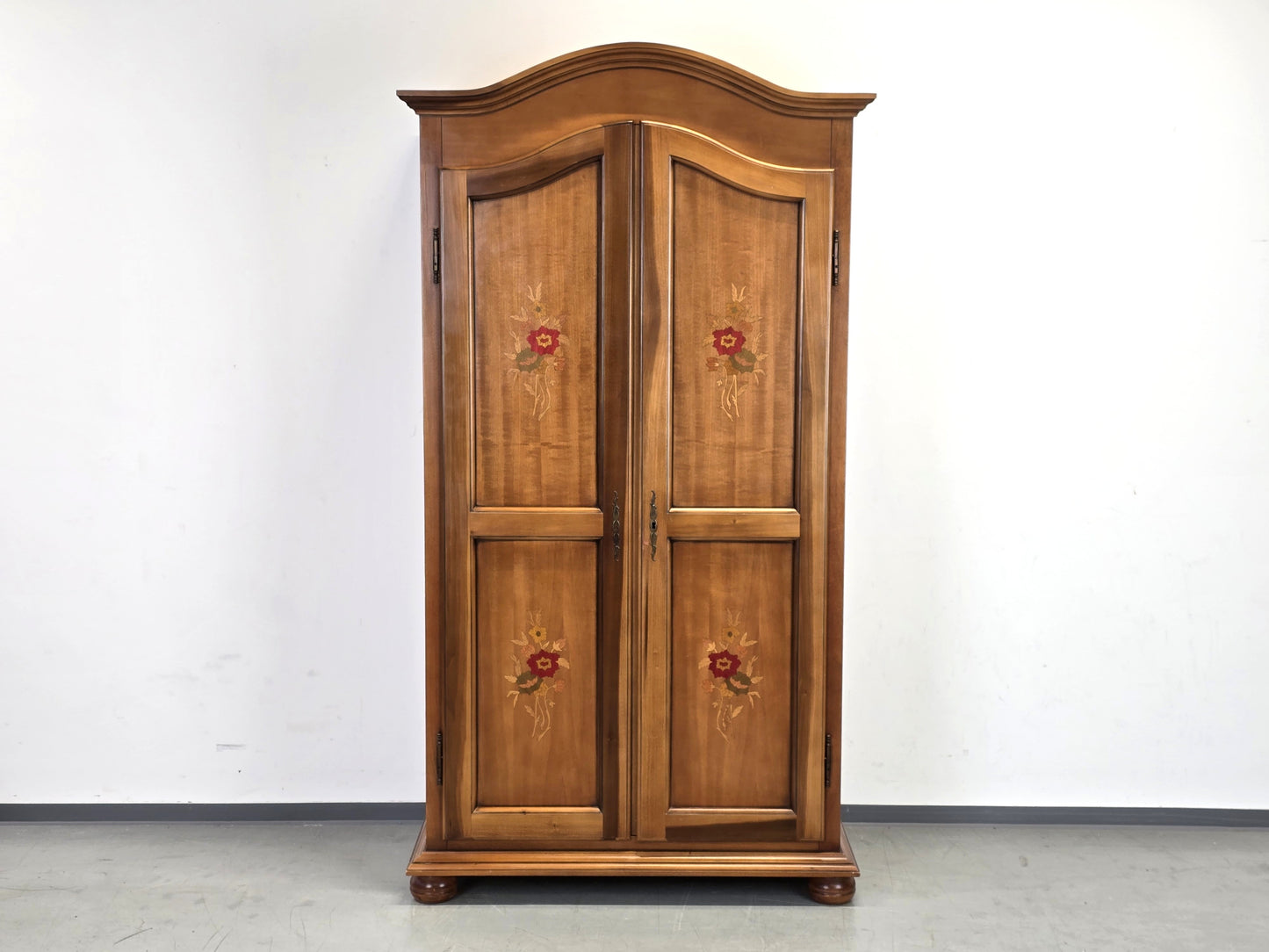 VOGLAUER Kleiderschrank Kirschbaum Intarsien Schrank Anno Antik Stil 60er